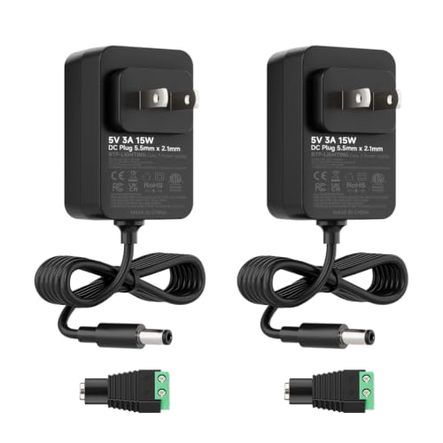 Image of BTF-LIGHTING DC5V 3A 15W LED Driver 2 Pack, Class 2 Transformer