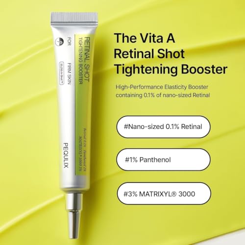 Image of Vita-A Retinal Shot Tightening Booster 0.1% Retinal Face SerumVita-A Retinal Shot Tightening Booster - 0.1% Retinal Face Serum with Matrixyl & Niacinamide, Anti Aging Korean Serum for Wrinkles, Pores, Fine Lines & Firm Skin.