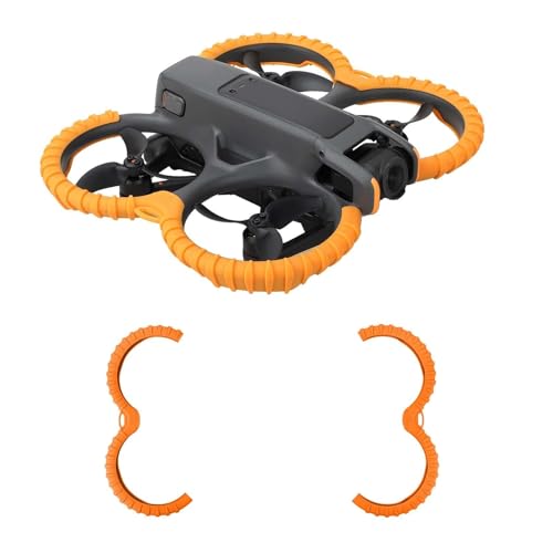 Pare-chocs pour drone Avata 2 : protecteur d'hélice anti-collision rouge et orange