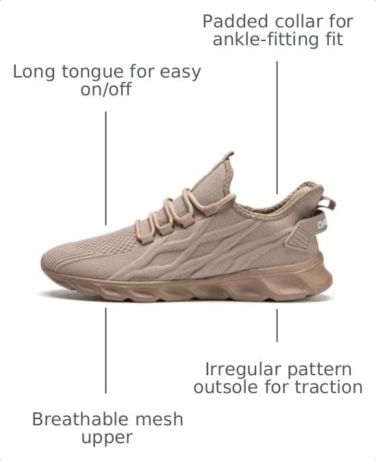 Image of DLWKIPV Womens Walking Shoes Slip On Sneakers Tennis Shoes Running Sport Workout Gym Shoes Athletic Non Slip Lightweight Breathable Fashion Casual Shoes for Travel Work
