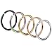FIBO STEEL 20G 5PCS Stainless Steel Body Jewelry Piercing Nose Ring Hoop Nose Piercing