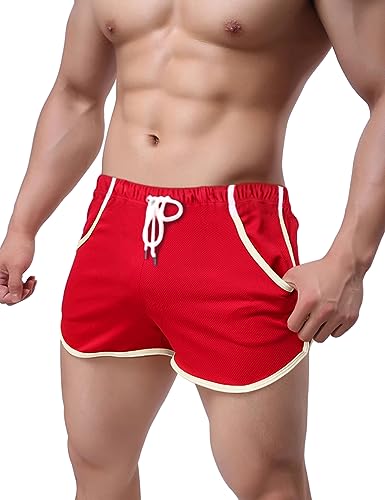 GYMAPE Men's Mesh Athletic Shorts for Workout Running Quick Dry Lightweight