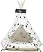 Hund und günstig Kaufen-Tipi Zelt für Haustiere Hundezelt Haustierzelt für Hunde und Katzen mit Kissen Hunde Katzenzelt Abnehmbar und Waschbar 50 x 50 x 70cm