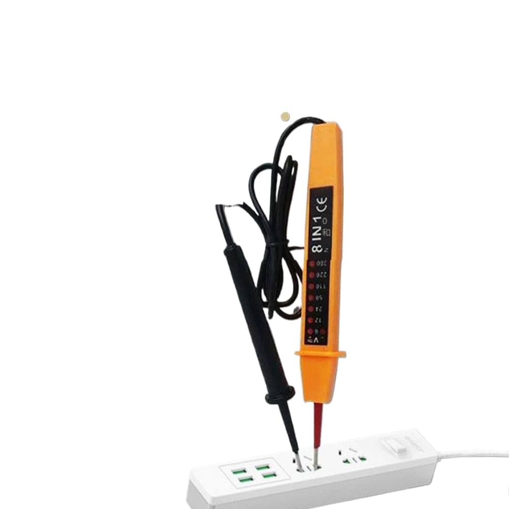 Acht-in-einem-Spannungsprüfstift AC DC 6–380 V automatischer elektrischer Detektor mit LED-Licht