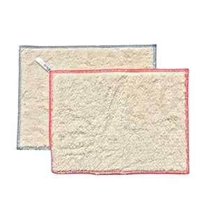 2 x Ha-Ra Natura doek (rood en blauw omrandd) (22 x 29 cm)