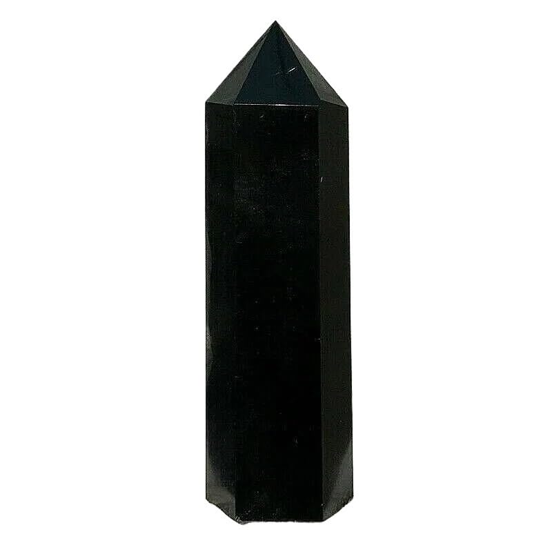 Tourmaline noire et quartz en tour polie, cadeau minéral de 1,1 kg