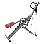 Sunny Health & Fitness Row-N-Ride PRO, Full Body Combo Squat Machine w/Optional Resistance Band, Easy Setup Ab Workout Exercise Equipment for Home, Whole Body Cardio, Optional SunnyFit App Connection - Image 5