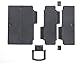 Novus 7950905000 Erweiterungsplatten (Set mit 2 Stück zu Vergrößerung der Auflageplatten) anthrazit