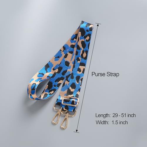 Image of chushui Leopard Print Purse Strap for Women,Adjustable Crossbody Bag Strap