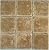 Noce 4 X 4 Travertine Tumbled Tile