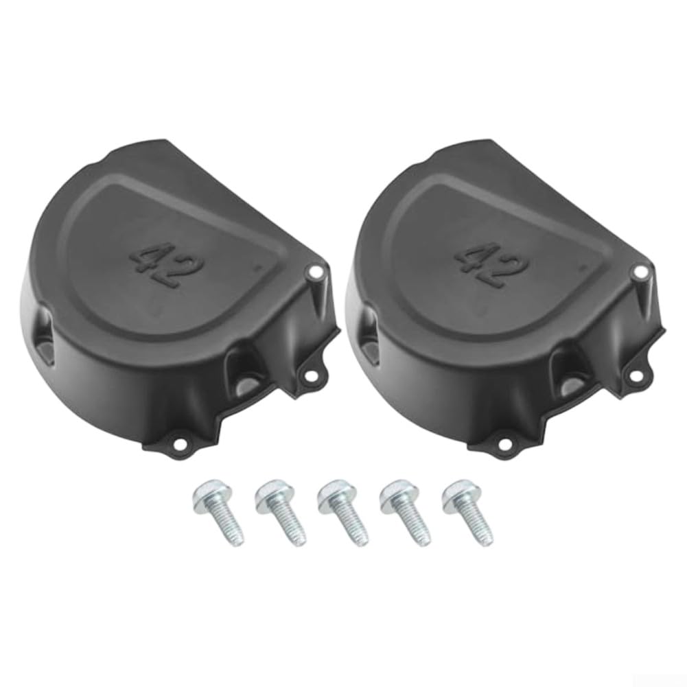 Kit di 7 cinghie di protezione per tosaerba John-Deere D130 D105 D125 D110 E130 E100 LA125, protezioni laterali sinistra e destra con viti, protegge le cinture da rocce e detriti, riduce i detriti