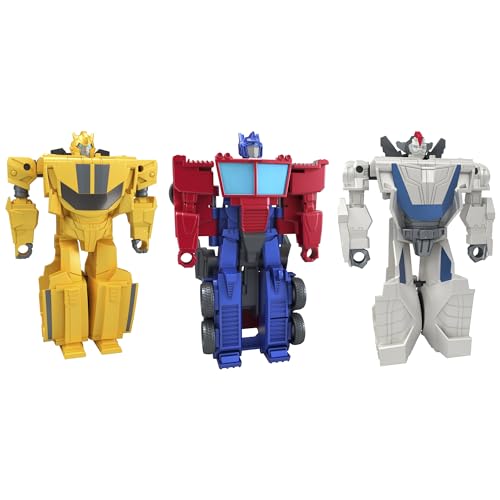 Transformers F6960 1-Step Flip Heroes 3-Pack, 4-Inch Wheeljack, Bumblebee, And Optimus Prime Action Figures thumb #10