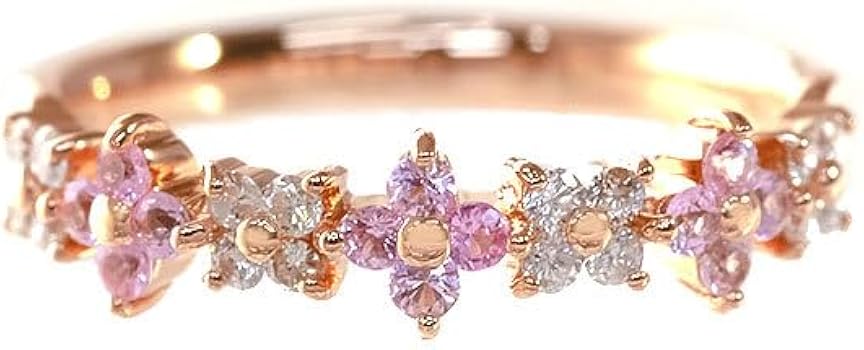 Amazon | 本物サマンサティアラサファイアダイヤモンドリング指輪K18PG