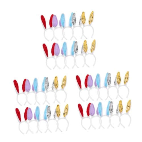 Bandeaux oreilles de lapin en peluche x30 pour costumes et spectacles