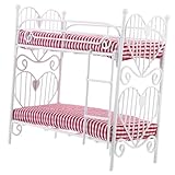 Lit superposé pour poupées : de taille mini et , mini lit superposé ne prendra pas beaucoup de place maison de poupée, maison de poupée miniature