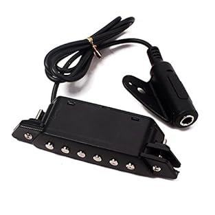 This pickup is a great assistant to shape and amplify sound, with excellent bass mid-range response and soft acoustic tone, providing a clean and natural sound. Magnetic sensor captures vibrations quickly.It is very sensitive, picking up the string v...