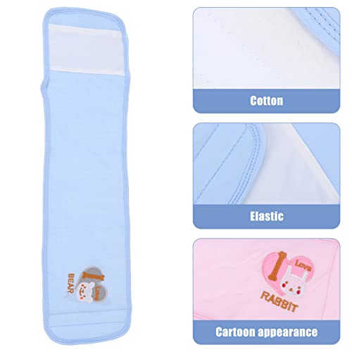 EXCEART Barriga Infantil Wraps 3 Pcs Padrão Algodão Bebê Bebê Umbigo Cordão Umbilly Band Band Belly