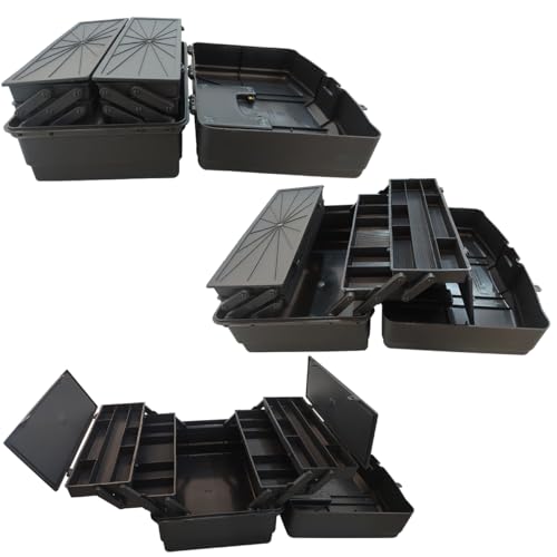 Caixa De Pescar Estojo Guarda Anzol Tralha Maleta 4bandejas