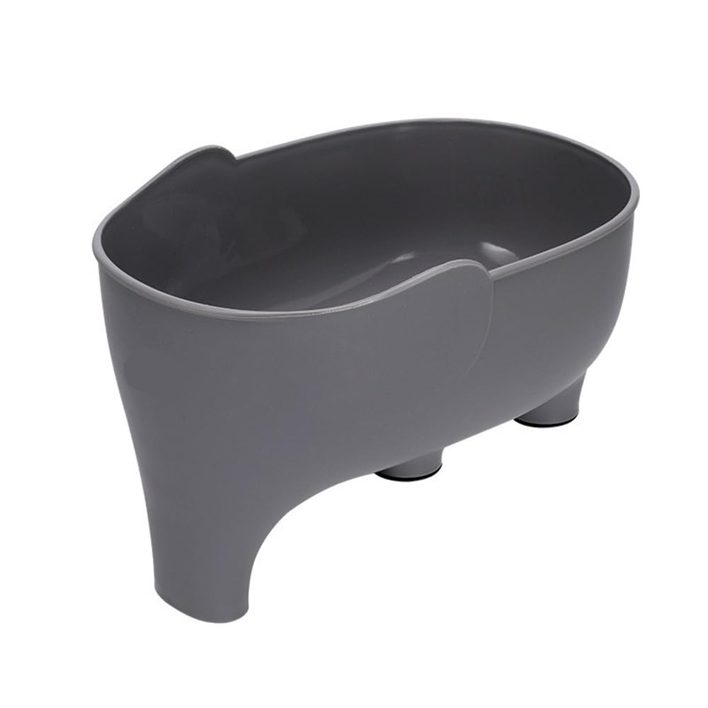Shungong Elephant Drain Basket - Multifunctional Kitchen Sink Drain Basket For Washing Fruits And Vegetables(Grey)