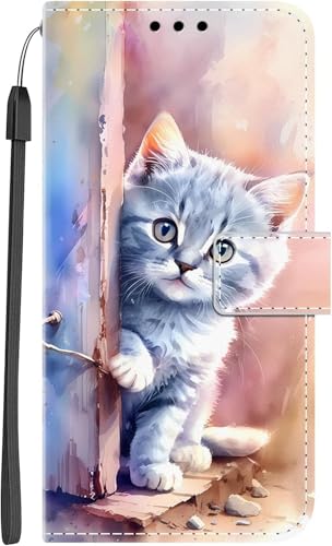 Xkladz Coque pour Samsung Galaxy A26 5G Protection Pochette Housse Motif PU Étui en Cuir Portefeuille Flip Case Magnétique Etui à Rabat Antichoc Fente Carte...
