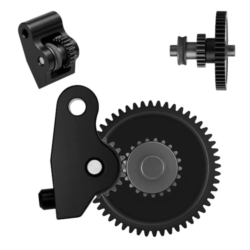 Centauri Extruder Gear Kit for Elegoo Centauri Carbon- SKD11 Metal Drive Gear & POM Handle with GFM Wear-Resistant Bearing, High Hardness Durable 3D Printer Extruder hot end Replacement Parts