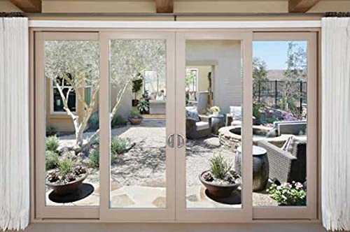 Mirror Silver Solid 1% - Twin Sided Privacy Solid Pro Mirror Window Tinting Tint Film, Solar Control Solid Silver Reflective Window Film (152cm, 4m)