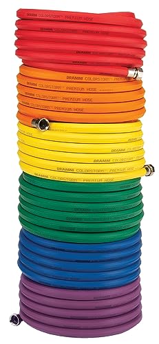 Dramm ColorStorm Premium Rubber Garden Hose, No Kink, Leak Proof Water Hose, Male Female Fittings, Made in USA, Hot & Cold Resistant, 518 Burst PSI, Yellow, 3/4"x100' - Image 7