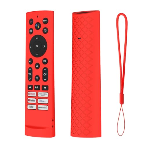 Catálogo para Comprar On-line hisense h8e los 5 mejores. 47 USTIYA SG Funda Control para Hisense Smart TV ERF3A90 U7G U9G U8 Series 4K ULED Control Remoto Case Silicone Remote Protection Cover Protector (Rojo)