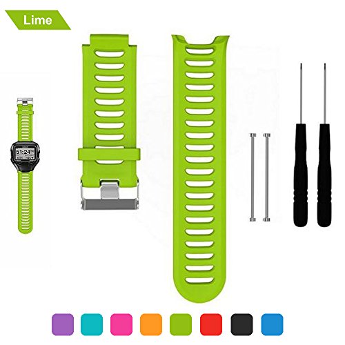 Correa de reloj para Polar Garmin Forerunner 910XT, Bemodst® Rubber Replacement Band Correa Accesorio deportivo Pulsera de pulsera para Garmin Forerunner 910XT - 8 colores disponibles