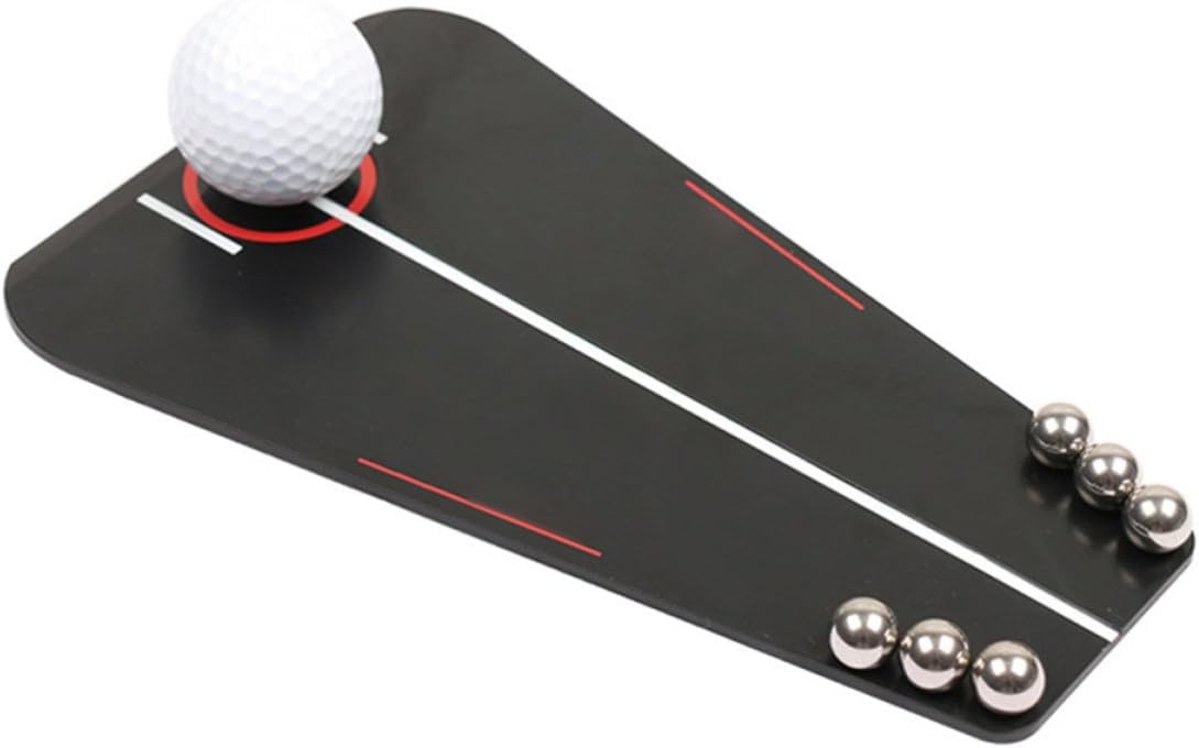Portable Putting Trainer and Plastic Material Golf Putter Trainer with Smooth Groove for Indoor and Outdoor Golf Practice Suitable for Beginners and Advanced Golfers