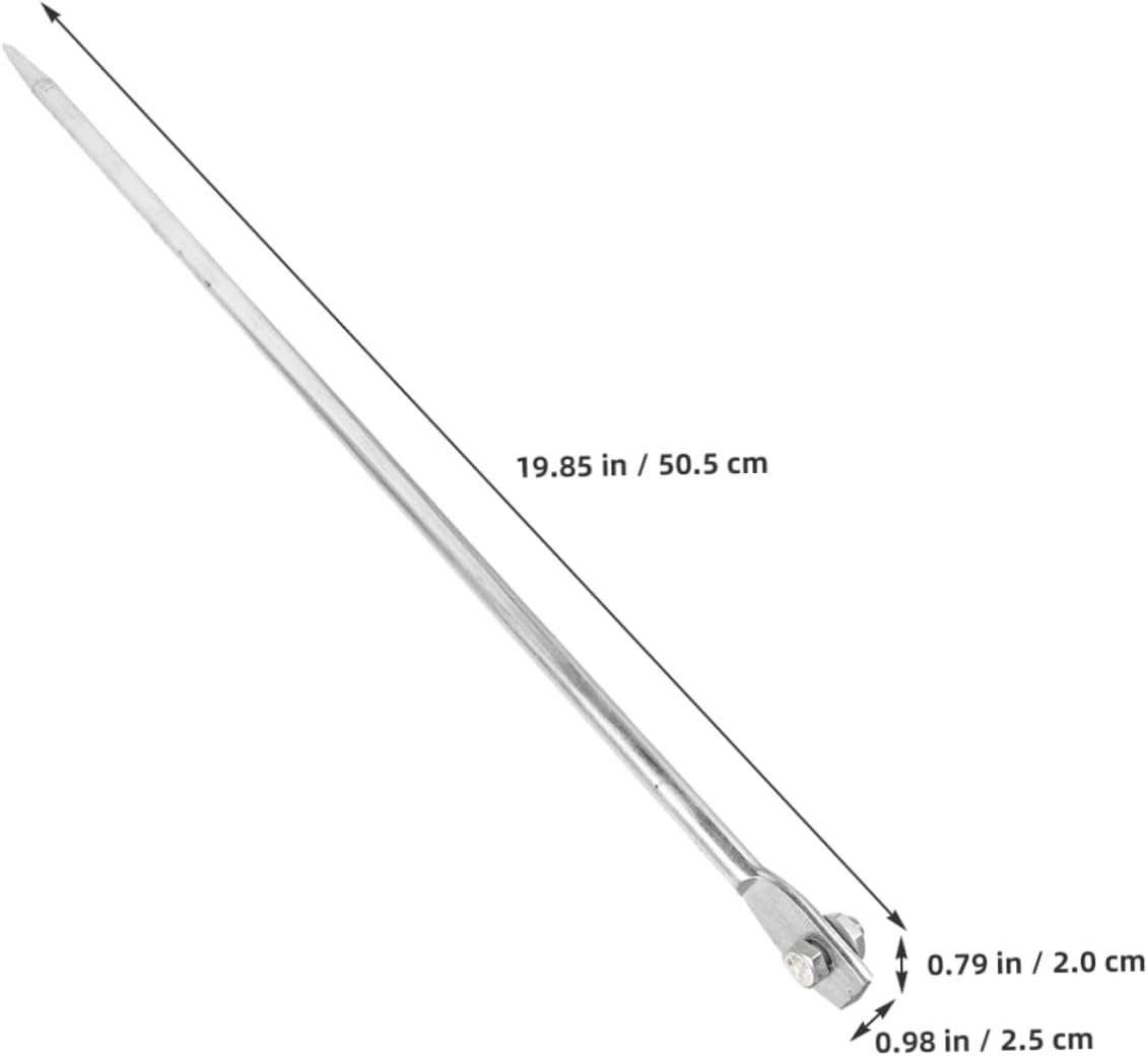 2pcs Outdoor Post Iron Grounding Rod Ground Post Pin for Electric Fence