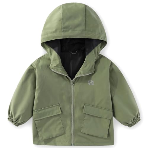 Image of Kids Boys' Windbreaker Jacket, Boys Zip Up Hoodie Coat Transitional Late Spring /Early Fall Jackets for Kids