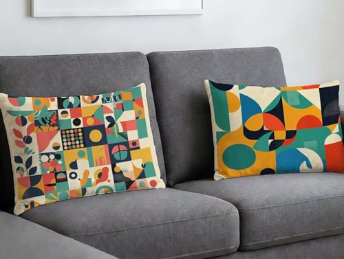 Coussin géométrie 70x90 housse velours avec fermeture eclair - 3