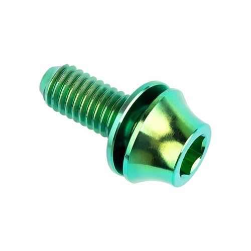 Image of Titanium M5x12mm with Washer Bicycle Water Bottle Cage Bolt 4 Pack