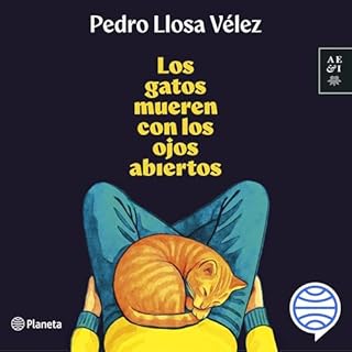 Diseño de la portada del título Los gatos mueren con los ojos abiertos
