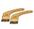 Naturolic All-Natural Grout Brush Set | Palmyra and Tampico Bristles | Multi-Surface Deep Cleaner for Grout, Tile, Shower, Bathtub, Countertop | Eco Friendly Cleaning Products | Pack of 2