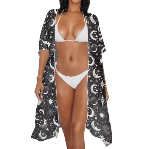 Women's Swimwear Coverups Summer Beach Swimsuit Bikini Cover Up Long Kimono Bathing Suit Cover up3