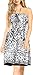 Produktbild LA LEELA Soft Likre 3 in 1 Halter Neck beiläufige trägerlos Kleid Rock Sundress Spiegeleffekt Maxi Frauen Plus Größe Strand Bandeaux Rohr nach Oben Lounge kurzes Kleid schwarz Damen vertuschen