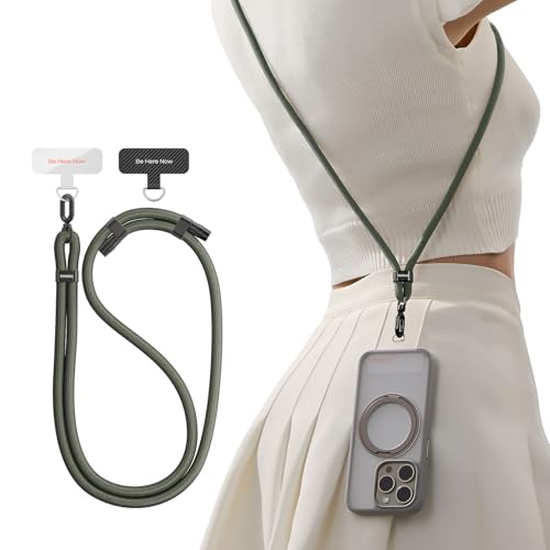 Image of TORRAS Phone Lanyard Crossbody, Adjustable Neck Strap, Olive Green