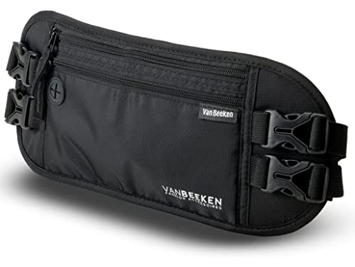 VAN BEEKEN RFID Travel Money Belt Hidden Money Belts for Travel for Men and...