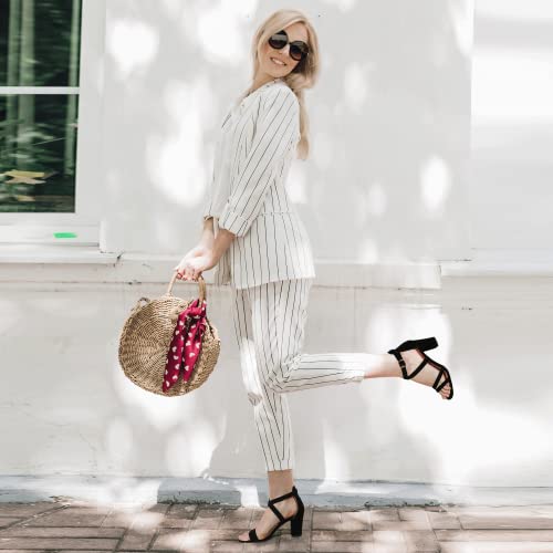 IDIFU Women's IN3 Gita Block Heel Open Toe Strappy Sandals Dress Shoes for Wedding Evening Prom3