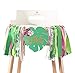Aloha to One Tropical Hawaiian Luau Theme Highchair Banner- Wild One Highchair Banner for Girls, Pink Jungle Safari Animal 1st Birthday Decorations, Tropical Birthday Banner