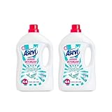 Asevi Concentrated Laundry Detergent – Long Lasting Clean Scent and Softness – Powerful Stain Removal – 44 Washes – 2376 ml (Pack of 2) (Baby)