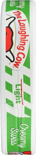 The Laughing Cow, Spreadable Cheese Wedges, 6oz Round (Pack of 4) (Choose Flavor Below) (Creamy Light Swiss)