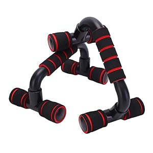 1 Pair Push Up Bars Gym Exercise Equipment Fitness Pushup Handles with Cushioned Foam Grip and Non-Slip Sturdy Structure Push Up Bars for Men & Women