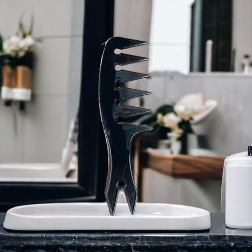 Totex Hair Styling Powder Wax & Styling Comb (Black No3) - Image 4