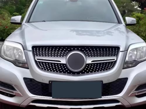 Calandre de course double barre Benz GLK350 look diamant silver