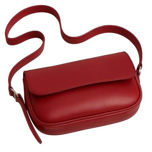 Image of Women's Brown Handbag - Stylish PU Leather Sling & Shoulder Bag with Adjustable Strap | Elegant Daily Office & Casual Tote Bag