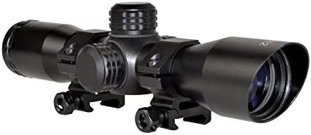Eastvale 4x32 Crossbow Scope with Illuminated Red and Green Reticle with Caps and Picatinny Rings Mount
