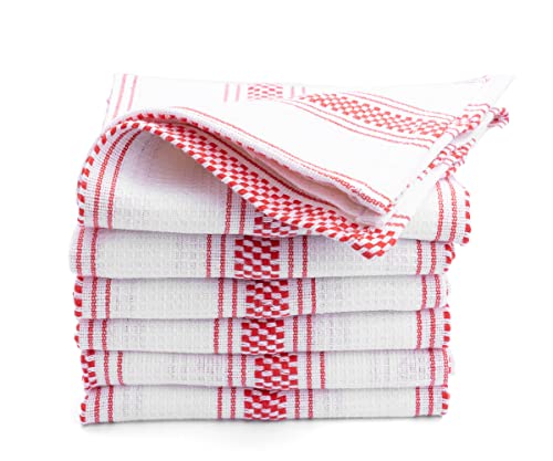 Easter Kitchen Towels, Set of 6, 100% Cotton, Striped Dish